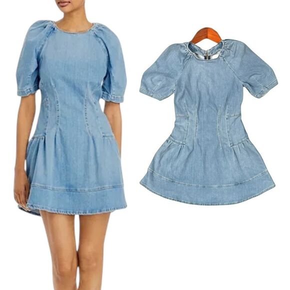 Jonathan Simkhai Holland Denim Mini Dress - Picture 16 of 16